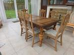 Tafel + 6 stoelen Gratis, Huis en Inrichting, Tafels | Eettafels, Ophalen, Gebruikt, 150 tot 200 cm, Vijf personen of meer