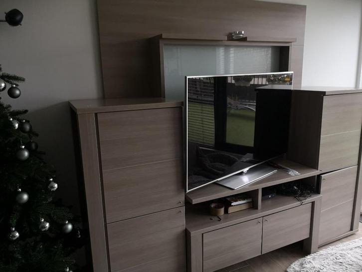 eettafel - dressoir - tv kast - barkast + 6 stoelen, Huis en Inrichting, Complete eetkamers, Gebruikt, 6 tot 8 stoelen, Ophalen