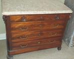 DRESSOIR VAN MAHONIE EN MARMER:, Antiek en Kunst, Ophalen