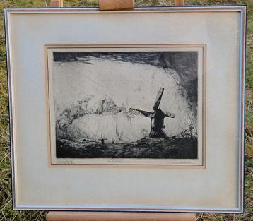 Dirk Baksteen | De 3 Molens 1921 | Litho © Mus. F A Chicago  beschikbaar voor biedingen