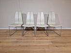 4 chaises de salle à manger Montis Ivy, crème, cuir, design, Comme neuf, Quatre, Design, Cuir
