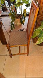 6 massief eiken stoelen te koop, Ophalen, Bruin, Zo goed als nieuw, Vijf, Zes of meer stoelen