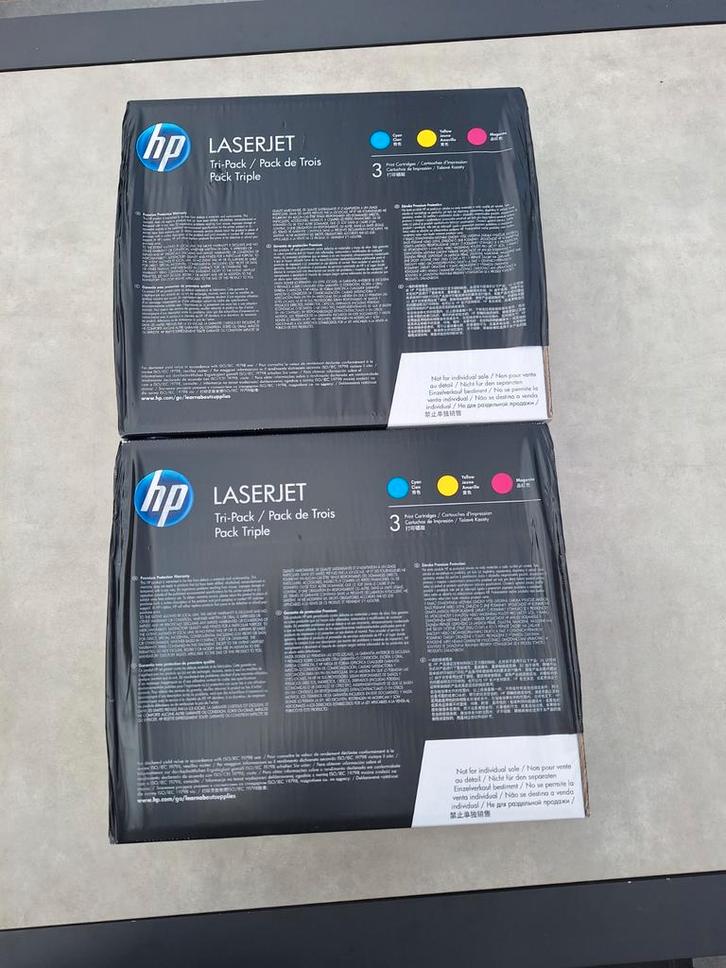 305A pack de 3 toners LaserJet cyan/magenta/jaune authentiqu, Computers en Software, Printerbenodigdheden, Toner, Ophalen of Verzenden