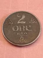 NOORWEGEN 2 Ore 1944 - Duitse Bezetting, Postzegels en Munten, Munten | Europa | Niet-Euromunten, Ophalen of Verzenden, Losse munt