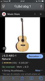 Akoestische basgitaar J & D, Musique & Instruments, Instruments à corde | Guitares | Basses, Enlèvement, Électrique