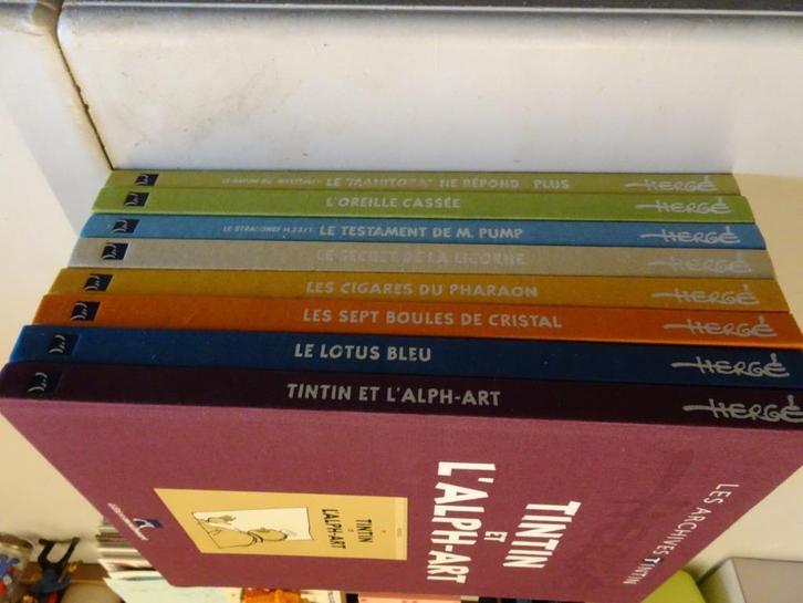 8 Archieven van Atlas Kuifje - Hergé, Verzamelen, Stripfiguren, Gebruikt, Boek of Spel, Kuifje, Ophalen of Verzenden