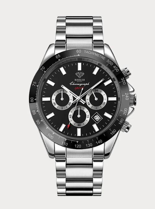 Uurwerk herenhorloge Zenith zwart (nieuw), Handtassen en Accessoires, Horloges | Heren, Nieuw, Polshorloge, Overige merken, Staal