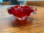 Murano vintage asbak rood, Antiek en Kunst, Ophalen of Verzenden