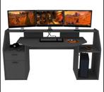 Parisot bureau Set up - donkergrijs - 92x180x68 cm, Ophalen, Zo goed als nieuw, Bureau