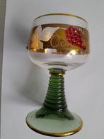 Vintage - Römer wijnglas 0,2 l  - Swarovski en 24 Kr bladgou, Overige typen, Ophalen of Verzenden, Zo goed als nieuw
