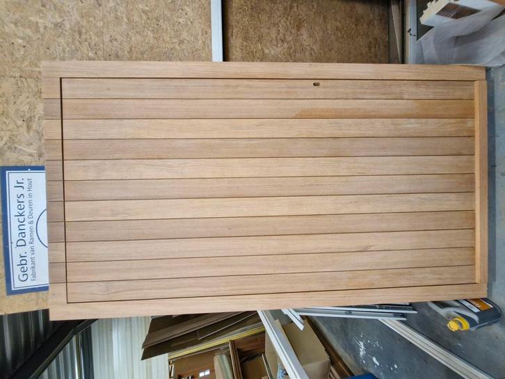 Buitendeur afzelia, Doe-het-zelf en Bouw, Deuren en Vliegenramen, Nieuw, Buitendeur, Hout, Ophalen