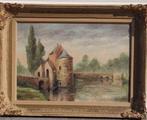 Huile sur panneau signe Gustave losange, Ophalen of Verzenden