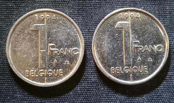 1 frank 1994 FR (verschillende St-Michael) - Albert II beschikbaar voor biedingen