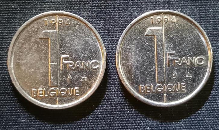 1 frank 1994 FR (verschillende St-Michael) - Albert II, Postzegels en Munten, Munten | België, Losse munt, Ophalen of Verzenden