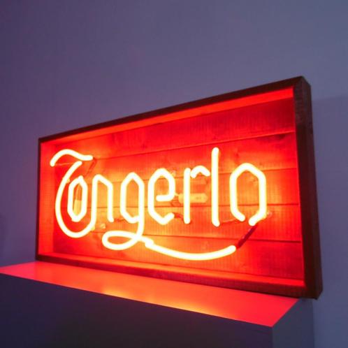 Tongerlo abdij bier neon reclame, Verzamelen, Merken en Reclamevoorwerpen, Zo goed als nieuw, Lichtbak of (neon) lamp, Ophalen