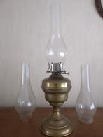 lampe à pétrole cuivre avec verre, Antiquités & Art, Antiquités | Bronze & Cuivre, Enlèvement ou Envoi, Cuivre