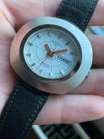 Vintage longines record watch automatic day date., Handtassen en Accessoires, Horloges | Dames, Staal, Gebruikt, Ophalen of Verzenden