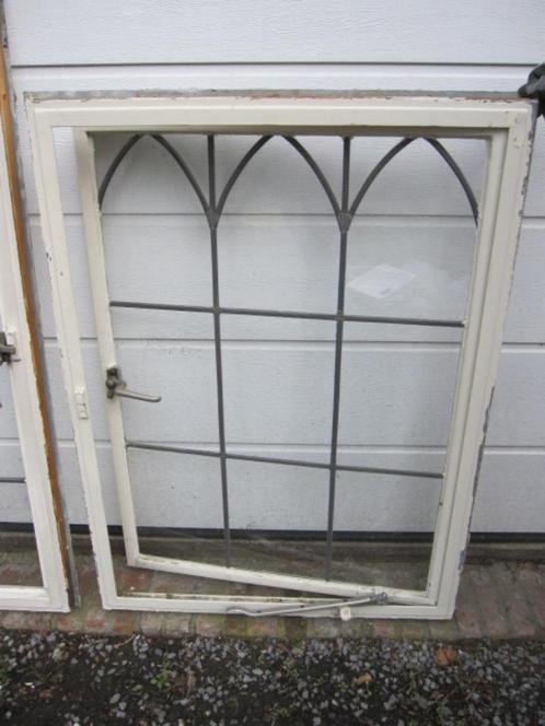 104h x 78br Stalen raam, naar buiten te openen glas in lood, Bricolage & Construction, Vitres, Châssis & Fenêtres, Comme neuf