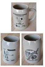 lot stenen bierpotten cantus en 1 bierglas gravensteen feest, Ophalen of Verzenden, Bierglas