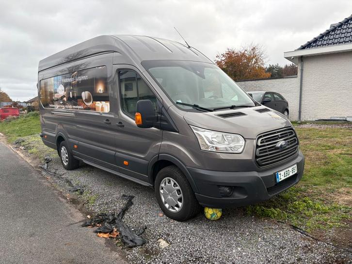 Ford Tranist costum uit 2016 met 153.000km, Auto's, Bestelwagens en Lichte vracht, Bedrijf, Te koop, Bluetooth, Ford, Diesel, Ophalen