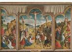 JUSTUS  VAN  GENT -  Kalvarietriptiek  1466, Verzamelen, Postkaarten | Themakaarten, Verzenden, Ongelopen, Overige thema's
