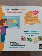 Poster Montessori le monde, Kinderen en Baby's, Speelgoed | Educatief en Creatief, Zo goed als nieuw