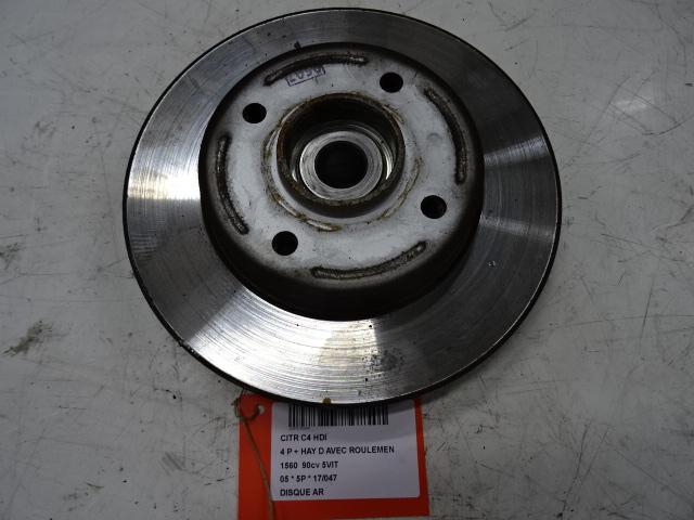 REMSCHIJF ACHTER Citroën C4 Berline (LC) (01-2004/07-2011), Auto-onderdelen, Remmen en Aandrijving, Citroën, Gebruikt