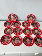 14 metalen onderzetters „RED DEVILS”, Huis en Inrichting, Woonaccessoires | Onderzetters, Ophalen of Verzenden, Zo goed als nieuw