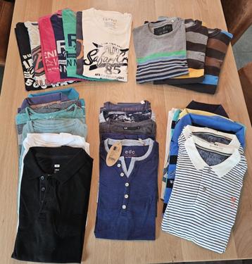 Kledingpakket 43 stuks (t-shirts, hemden, broeken, ...) beschikbaar voor biedingen