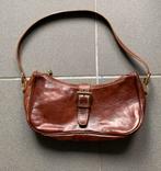 Made Italy Echte leder handtas h15 L30 b8cm, Handtassen en Accessoires, Tassen | Damestassen, Ophalen of Verzenden, Zo goed als nieuw