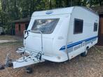 Caravan Hobby 450, Mover, voortent, rondzit, fietsenrek, Caravans en Kamperen, Caravans, Vast bed, Rondzit, Hobby, Bedrijf