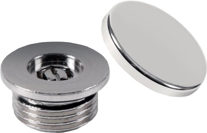 Radiatorconnect Ontluchter Chroom 1/2 – O-ring Afdichting, Doe-het-zelf en Bouw, Thermostaten, Nieuw, Verzenden