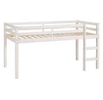 Lit enfant surélevé blanc, Enlèvement, Comme neuf, Lit mi-hauteur mezzanine