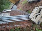 6 werfhekken en 4 sloffen gebruikt, Tuin en Terras, Tuinhekken en Hekwerk, Ophalen, Gebruikt