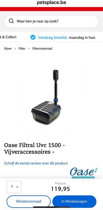 Oase filtral uvc 1500 beschikbaar voor biedingen