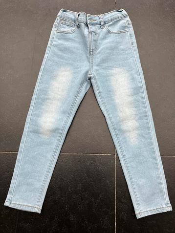 Lichtblauwe jeansbroek - verwassen look - Shein (120) beschikbaar voor biedingen