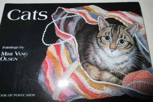 30 verschillende kaarten geschilderde poezen , nieuwe staat, Verzamelen, Postkaarten | Dieren, Ongelopen, 1980 tot heden, Hond of Kat