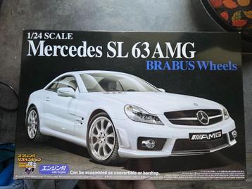 Aoshima Mercedes SL63 AMG BRABUS Wheels 1/24 beschikbaar voor biedingen