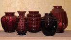 5 paarse Doyen Art Deco vazen, Antiek en Kunst, Ophalen