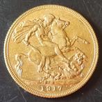 1 Souverein 1917 Melbourne Gouden Munt Sovereign 0,917 Goud, Postzegels en Munten, Edelmetalen en Baren, Ophalen, Goud