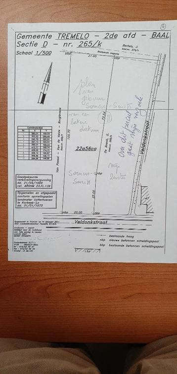 BOUWGROND  TREMELO   016/534203 beschikbaar voor biedingen