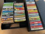 Partij/lot van 63 stuks cassettes + 5 opbergboxen, Gebruikt, 26 bandjes of meer, Ophalen