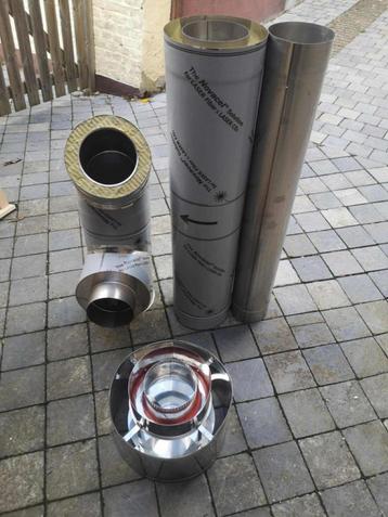 Tuyaux double paroie inox + matériel beschikbaar voor biedingen