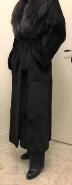 Lange konijnenbontjas uit de Mazzi-collectie, Zwart, Zo goed als nieuw, Mazzi, Ophalen