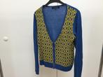 Gilet merk Villa Joy M.  Blauw/ Geel, Blauw, Maat 38/40 (M), Ophalen of Verzenden, Vila Joy