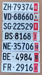 nummerplaat nummerplaten ZWITSERLAND  plaque immatriculation, Verzamelen, Gebruikt, Ophalen of Verzenden