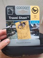 Cocoon travel sheet zijde 2 persoons, wit. Zijden slaapzak, Ophalen of Verzenden, Zo goed als nieuw