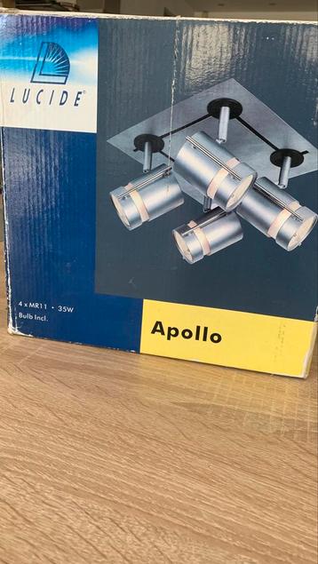 Nieuw Plafondlicht zilvergrijs met glas beschikbaar voor biedingen