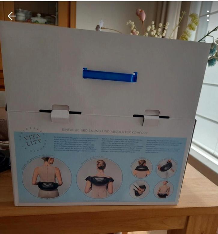 Invitalis shiatsu massage en infra rood 4260214 487929 Beige, Sport en Fitness, Massageproducten, Nieuw, Ophalen of Verzenden