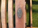 Teakhouten terrasstoelen, Tuin en Terras, Tuinstoelen, Ophalen, Gebruikt, Teakhout, Stapelbaar